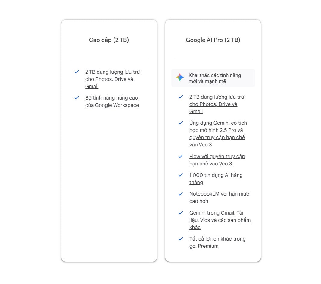 Nâng Cấp Google One Giá Rẻ